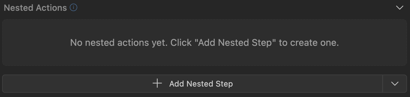 Nested steps